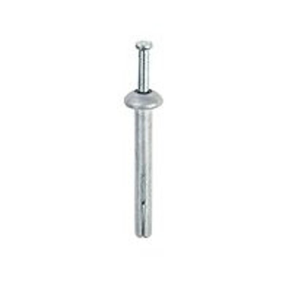 Red Head Nail Drive Anchor, 1/4" Dia., 2" L, Steel Zinc Plated 35305